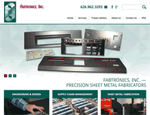 Tablet Screenshot of fabtronics.com